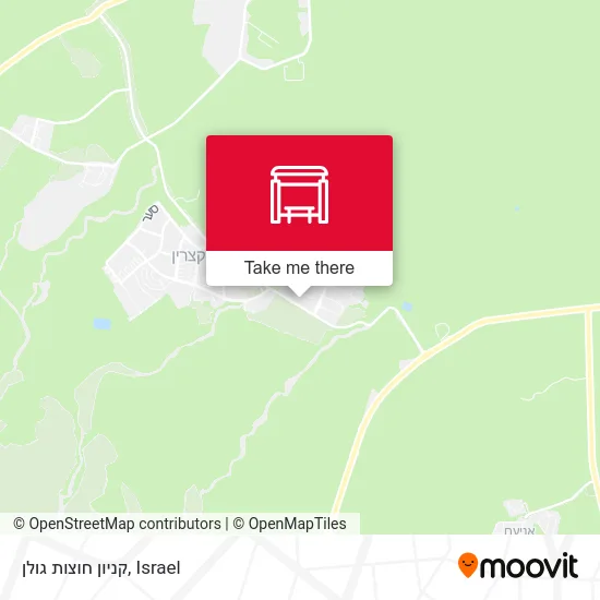 Карта קניון חוצות גולן