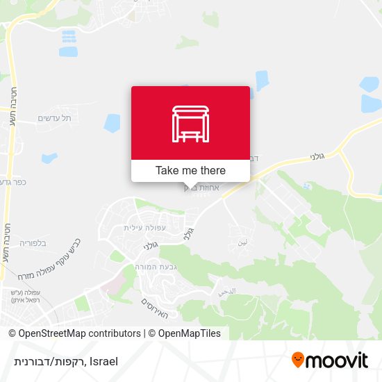 רקפות/דבורנית map
