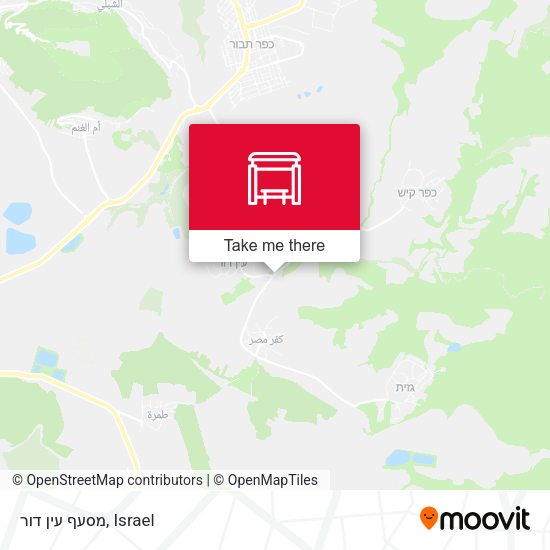 מסעף עין דור map