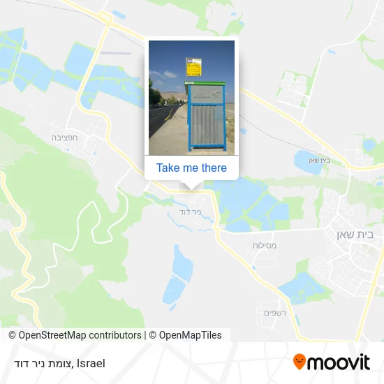 Карта צומת ניר דוד