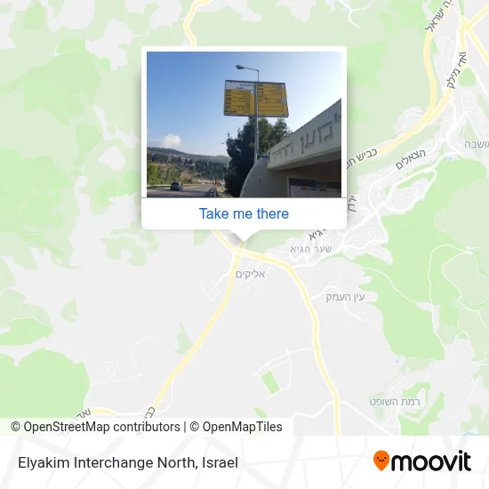Elyakim Interchange North map