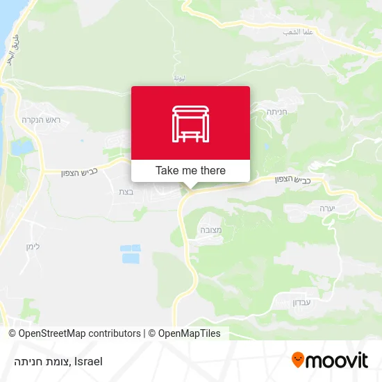 Карта צומת חניתה