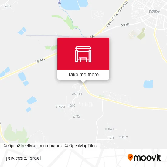 צומת אומן map