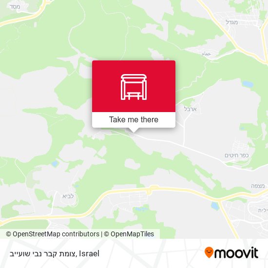 צומת קבר נבי שועייב map