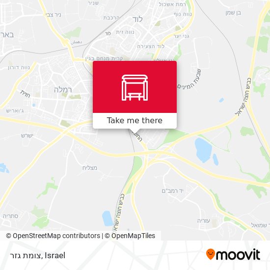צומת גזר map