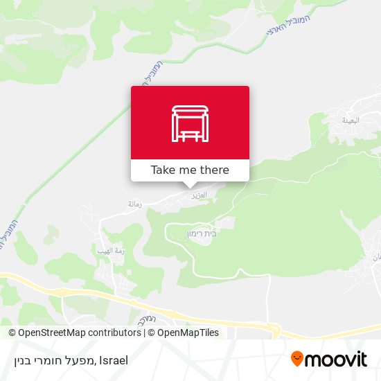 מפעל חומרי בנין map