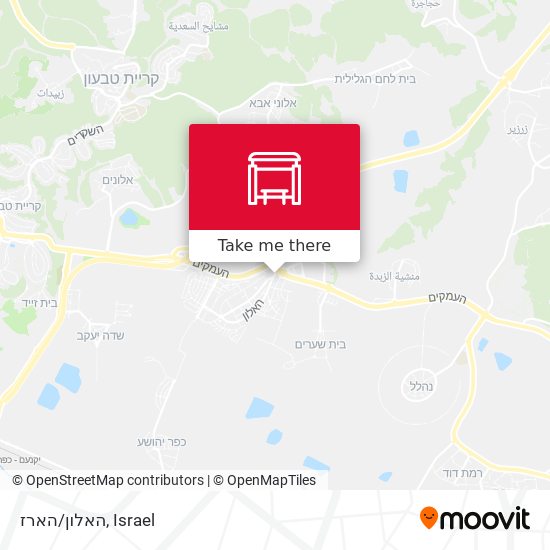 האלון/הארז map