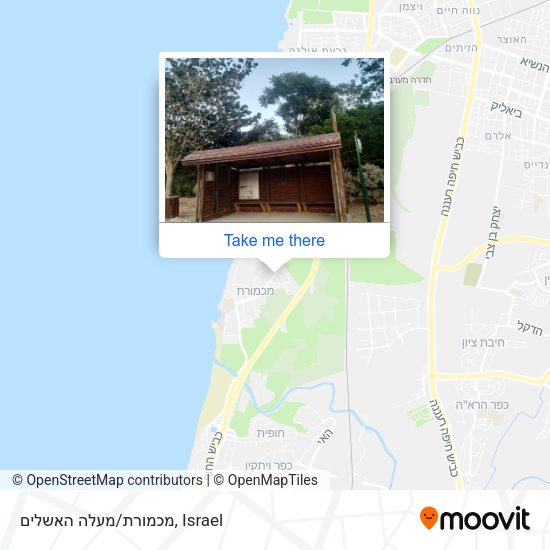 מכמורת/מעלה האשלים map