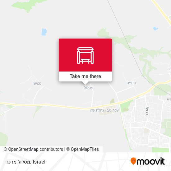Карта מסלול מרכז