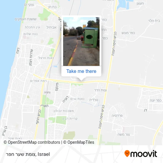 צומת שער חפר map