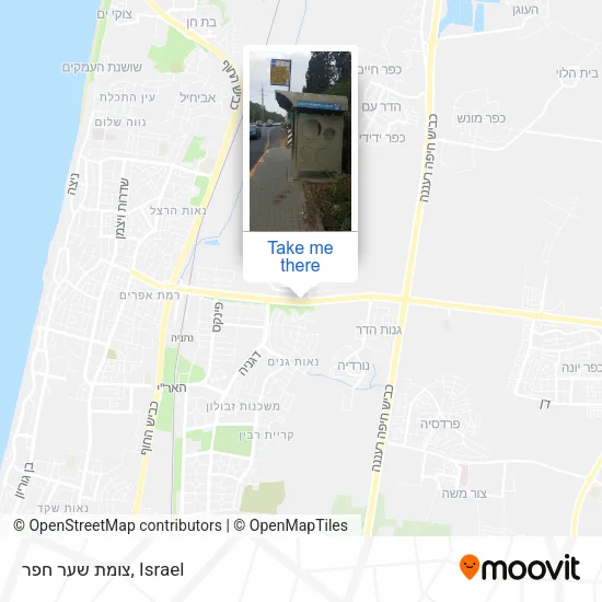 Shaar Hefer Junction map