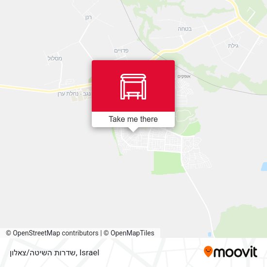 שדרות השיטה/צאלון map