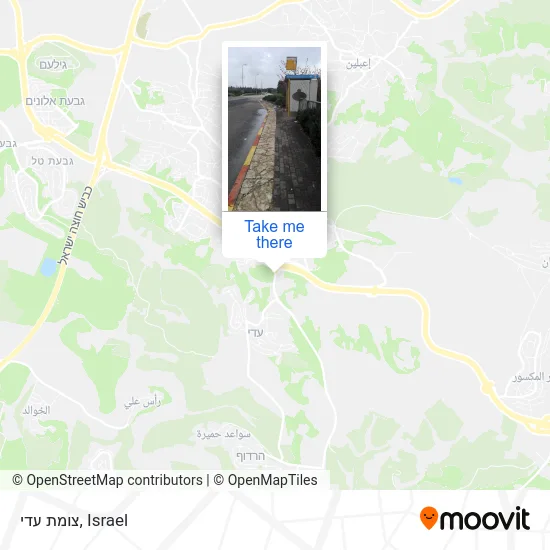 Карта צומת עדי