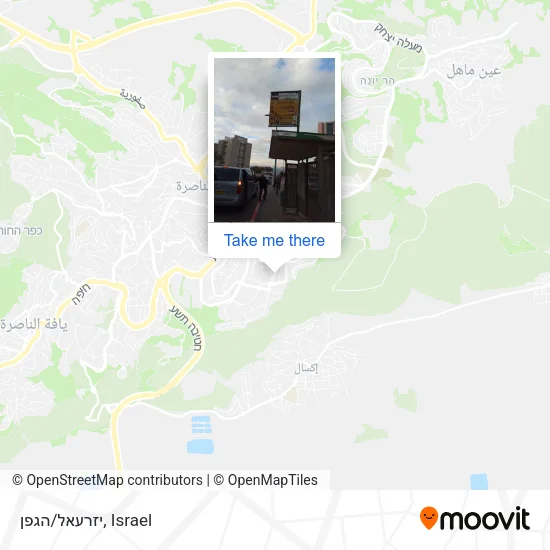 יזרעאל/הגפן map