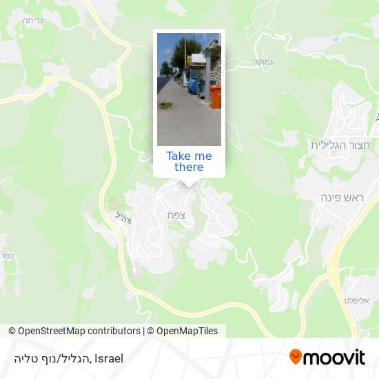 הגליל/נוף טליה map