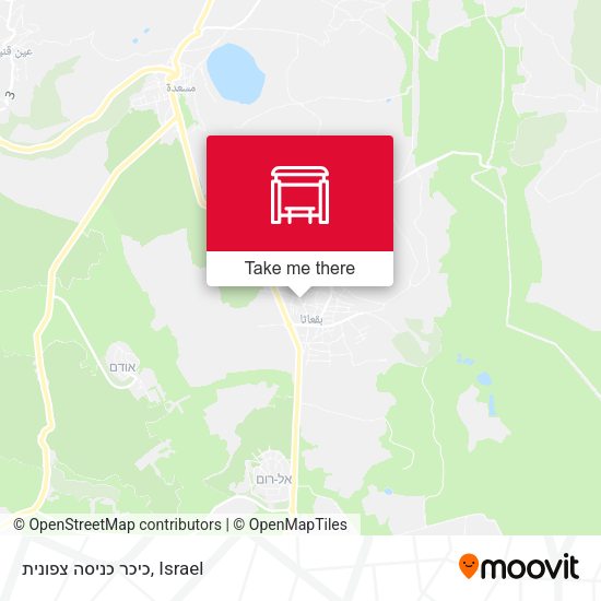 כיכר כניסה צפונית map