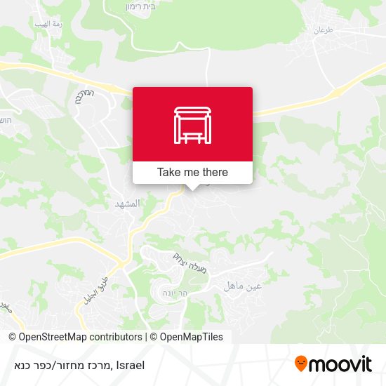 מרכז מחזור/כפר כנא map