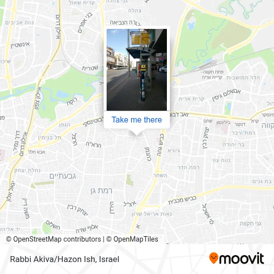 Rabbi Akiva/Hazon Ish map