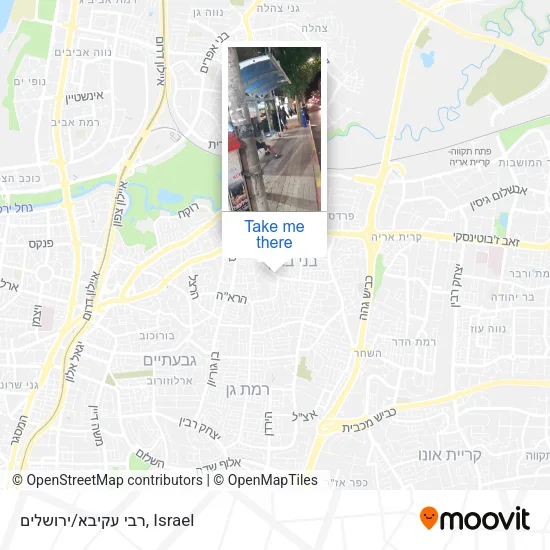 Карта רבי עקיבא/ירושלים