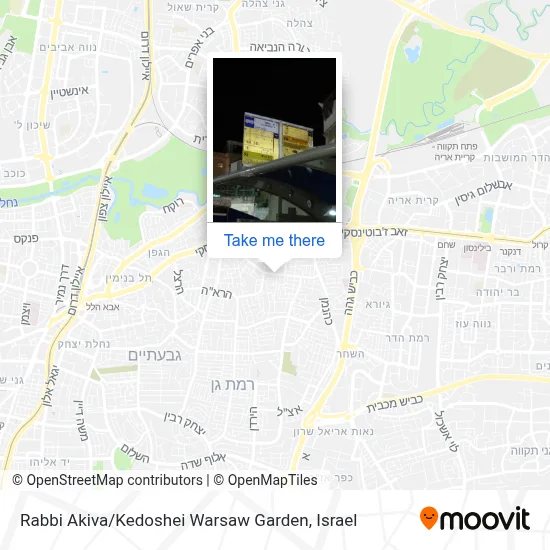 Rabbi Akiva / Kedoshei Warsaw Garden map