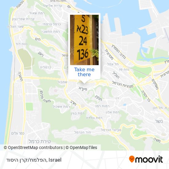 הפלמח/קרן היסוד map