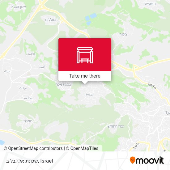 שכונת אלג'בל ב map