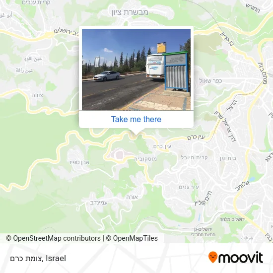 Карта צומת כרם