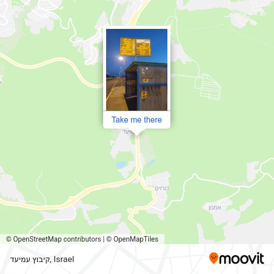 קיבוץ עמיעד map