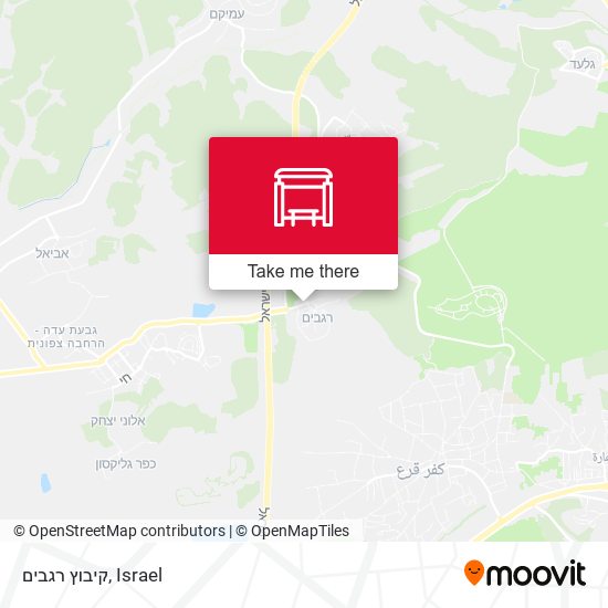 קיבוץ רגבים map