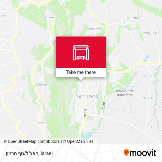 האצ''ל/נוף חרמון map