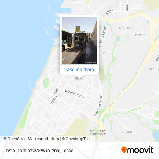 יצחק הנשיא/שדרות בני ברית map