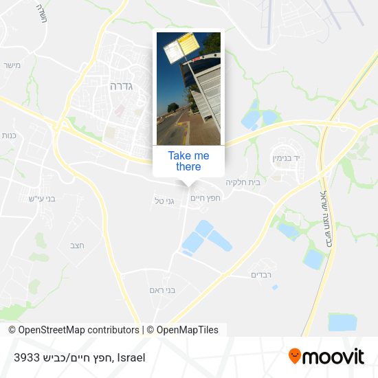 חפץ חיים/כביש 3933 map