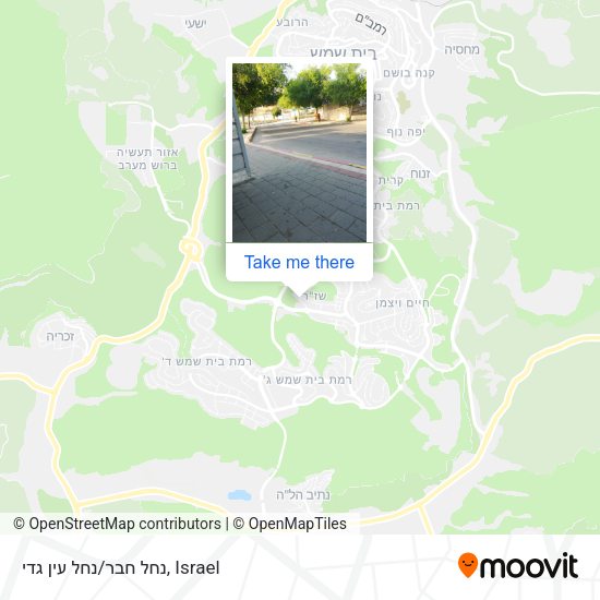 נחל חבר/נחל עין גדי map