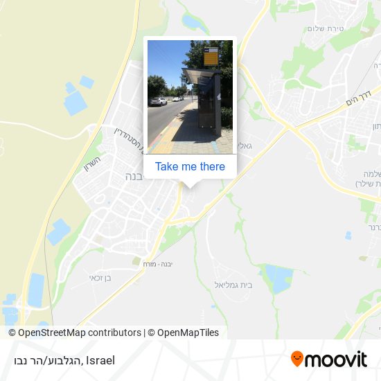 הגלבוע/הר נבו map