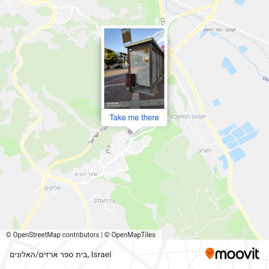 בית ספר ארזים/האלונים map