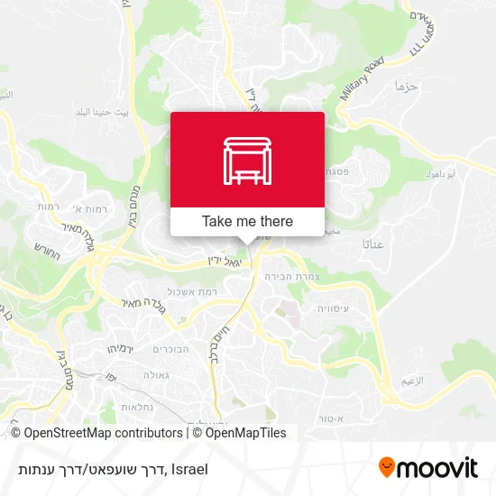Shuafat Road/Anatot Road map