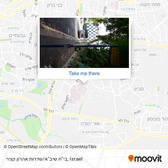 בי''ח שיב''א/שדרות אהרון קציר map