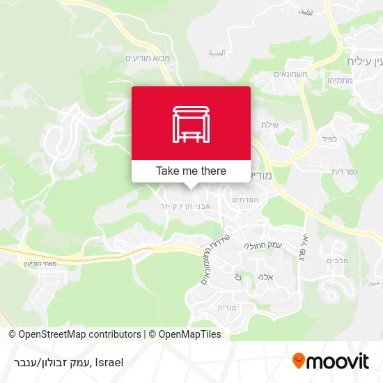 Карта עמק זבולון/ענבר