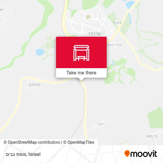 Карта צומת גבים