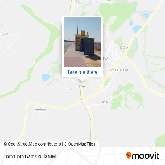 Карта צומת שדרות דרום
