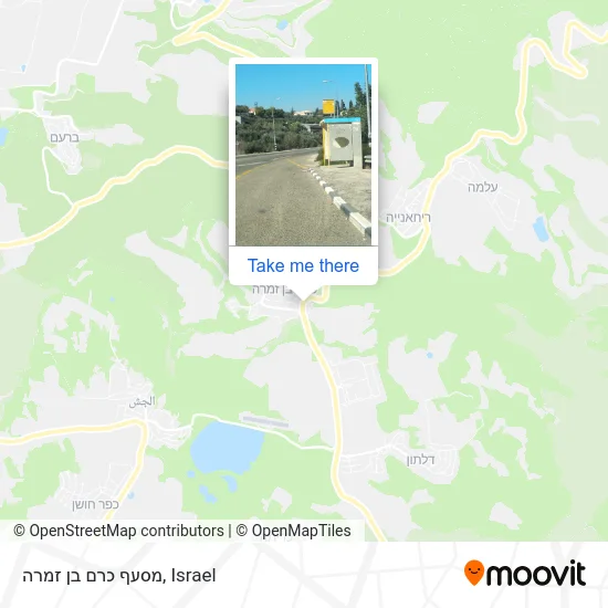 Карта מסעף כרם בן זמרה