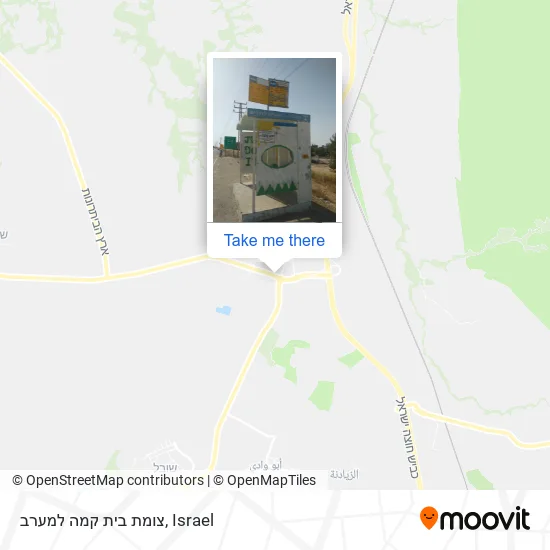 Карта צומת בית קמה למערב