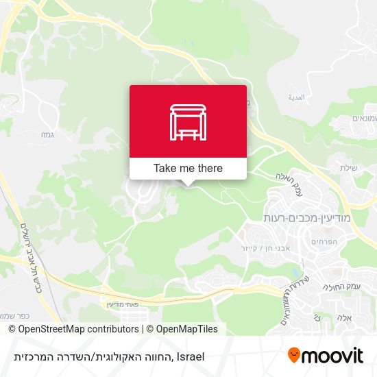 החווה האקולוגית/השדרה המרכזית map