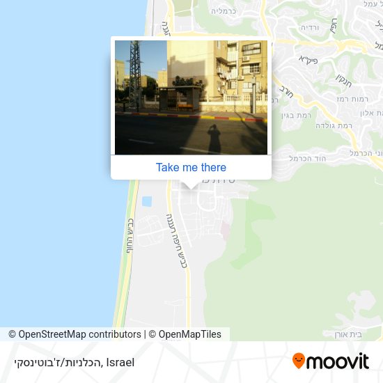 הכלניות/ז'בוטינסקי map