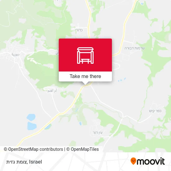 Карта צומת גזית