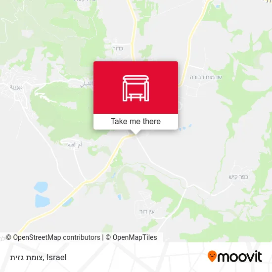 Карта צומת גזית