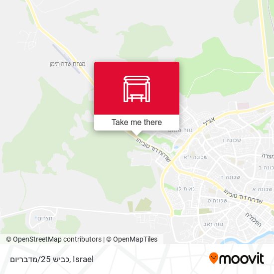 כביש 25/מדבריום map