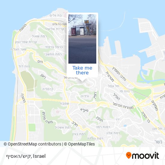 קיש/האסיף map