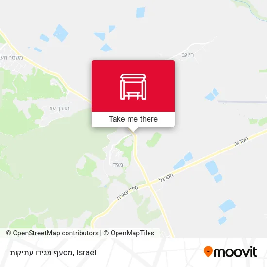Карта מסעף מגידו עתיקות