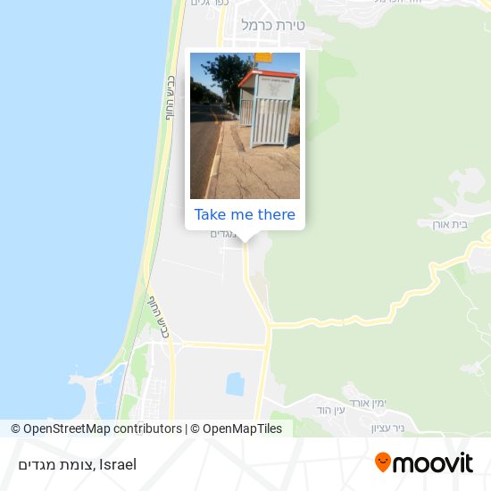צומת מגדים map